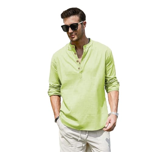 Image of Vida Loca Men Full Sleeve Solid Cotton Blend Straight Slim Fit Kurta Shirt for Men's.