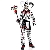 AMSCAN Sinister Jester Halloween Costume for Boys, Large, with Included Accessories