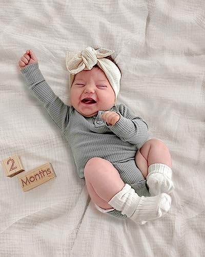 Image of meowcards Muslin Swaddle Blankets for Baby, Unisex Baby Boys Girls Essentials, Large 47 x 47 inches, Boho Receiving Blankets Newborn Registry Must Haves (Sage, Simple)