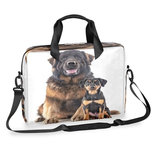 Sacoche ordinateur portable 13 16 pouces Leonberg grand format motif chien