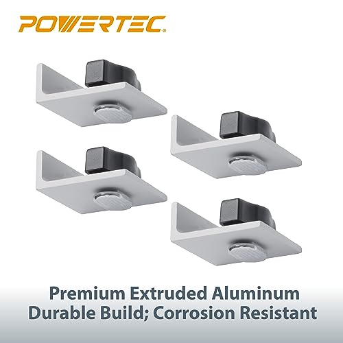 image for POWERTEC 71821 Bi-Directional Short Stop Kit, T Track Stop Block for T