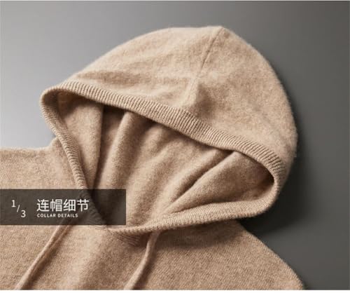 Men's Pullover Sweater Hooded Collar Casual Long Sleeve Solid Color Slim Fit Pullover Sweaters3