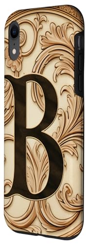 Image of iPhone XR Boho Chic Floral Wreath Latter M Cute Pastel Case