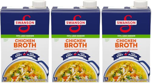 Swanson Natural Goodness Chicken Broth, 48 oz Carton (Pack of 3)