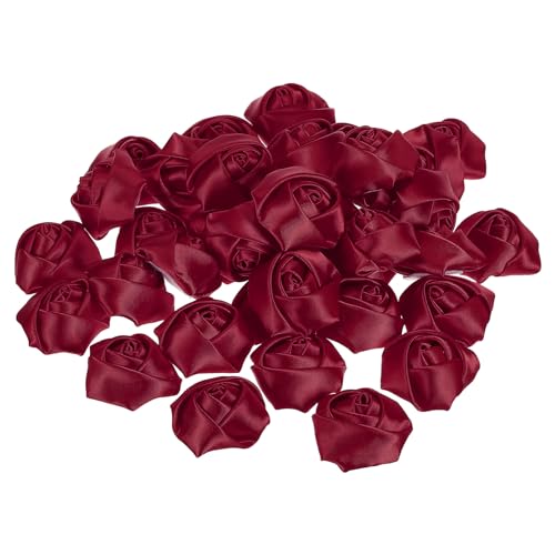 PATIKIL 1.6" Satin Ribbon Roses