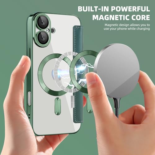 Étui pour iPhone 16 Plus coque portefeuille en cuir avec protection 360