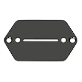Dopro Electric Guitar Pickup Selector Switch Plate Control Cover Plate with Blade Slot for Contemporary/Marr Jaguar Black