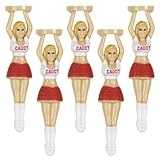 FooYee Lustige Golf Tees 5 Stück Dame Bikini Mädchen Golf Tees 75 mm Kunststoff Aufstecken Golf Tees Haus Damen olf Übungs für Golftraining Zubehör Geschenk Junggesellenabschied