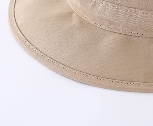 Image of Home Prefer Summer UPF 50+ Men's Bucket Sun Hat Wide Brim Fishing Hat Safari Hat