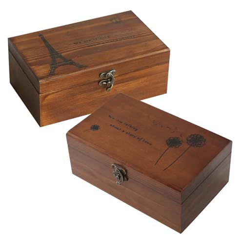Coffret à bijoux vintage OSOLADY en bois pour l'art du fil