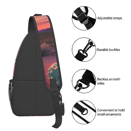 Mochila cruzada urbana YQxwJL con diseño Cactus Desert miniatura 5