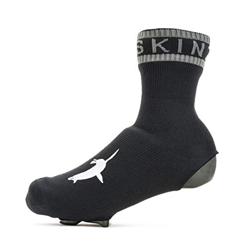 SealSkinz Waterproof All Weather Cycle Oversock, Unisex-Adult, Negro, Large Cover