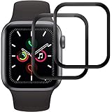 [2 Piezas]Protector de Pantalla para Apple Watch Series 6/5/4/SE 40mm,Cristal Templado para iWatch Series 6/5/4/SE 40mm, Vidrio Templado, [3D Cobertura Completa] [Sin Burbujas]