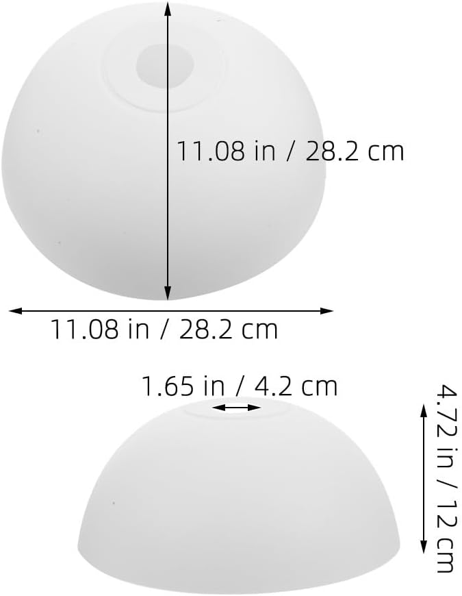 Alipis 2pcs Modern Plastic Ceiling Lampshade Light Cover Lightweight Easy to Install Versatile Home Decor for Bedroom and Living Room