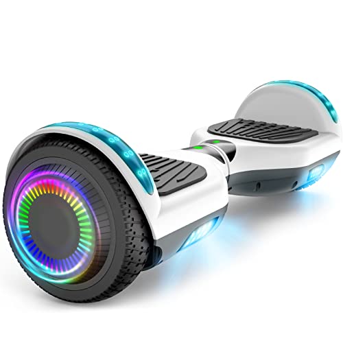 FLYING-ANT Hoverboard, Hoverboard with Bluetooth and LED Lights Self Balancing Electric Scooter 6.5" Two-Wheel Hoverboards for Kids and Teenagers