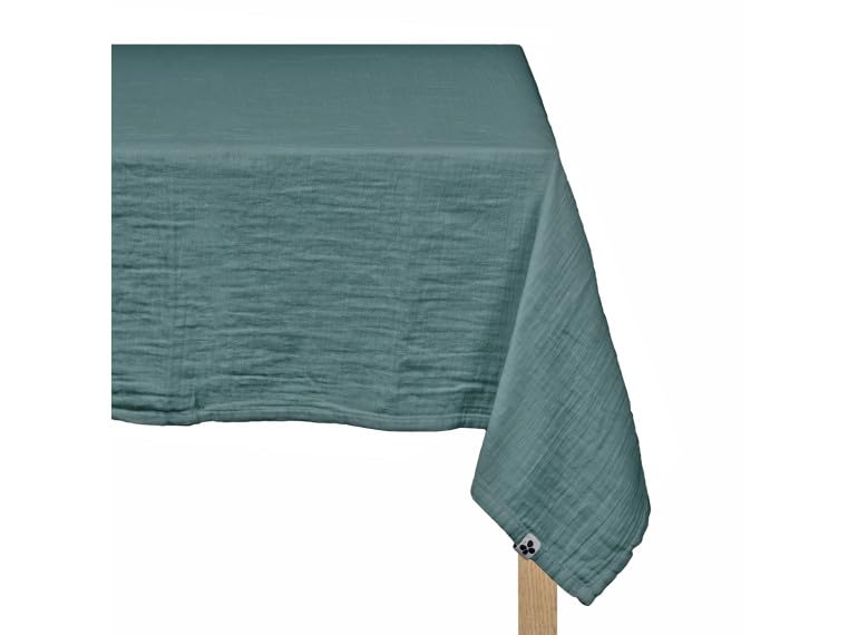 Nappe double gaze de coton sans repassage 150 x 250 cm Belhome Gaia