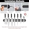 3 Pezzi Barra Magnetica per Coltelli, 33cm Portacoltelli Magnetico in Acciaio Inox, con Magnete Forte e 6 Viti, Calamita Coltelli Cucina, Barra Mmagnetica per Cucina, Ufficio, Sala Attrezzi, Nero