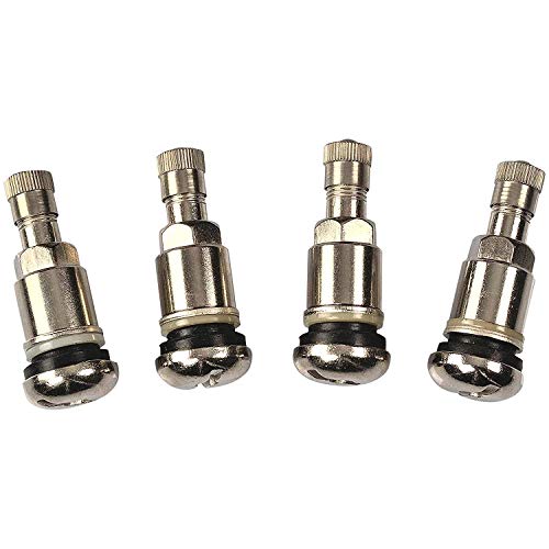 HASKYY 4 x Silber Metallventile I Stahlventile I Universal Felgenventile I 11,3 mm NEU