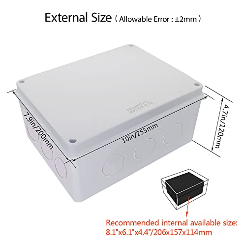 Boîte de dérivation étanche IP65 boîte électrique ABS LeMotech