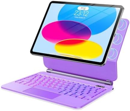 for iPad 11th (A16) & 10th Generation Case with Keyboard  Magic-Style Magnetic -Ultra-Slim Protective Case- Backlight -Multi-Touch Trackpad Keyboard Case for iPad 11 inch 2025&10th Gen 10.9 inch