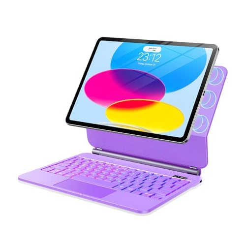 for iPad 11th (A16) &amp; 10th Generation Case with Keyboard – Magic-Style Magnetic -Ultra-Slim Protective Case- Backlight -Multi-Touch Trackpad Keyboard Case for iPad 11 inch 2025&amp;10th Gen 10.9 inch
