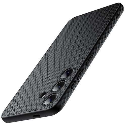 JETech Funda Agarre para Samsung Galaxy S24, Carcasa Protectora TPU Suave Slim Ajuste con Protección Completa Lente Cámara, Antigolpes (Negro Onyx)
