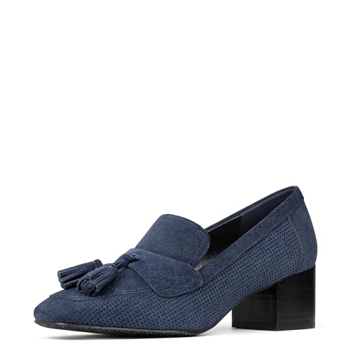 Image of Donald Pliner Women's Kressida Dress Loafers, 2 inch Block Heels for Women, Slip-On Heels for Women