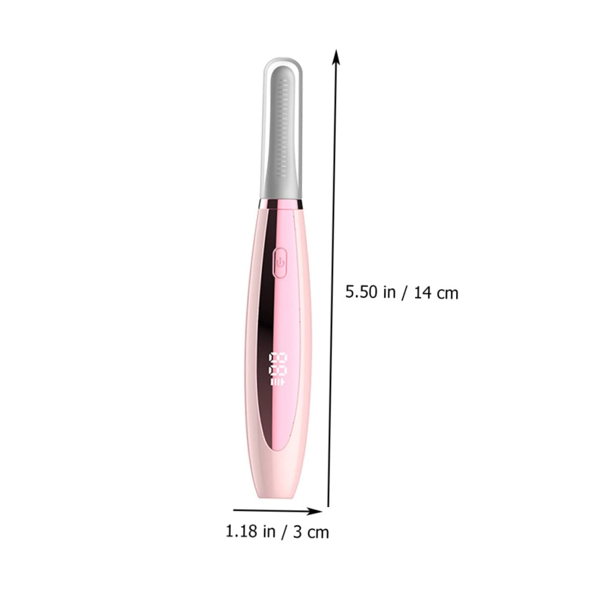 Ipetboom 2piezas Rizador De Pestañas Eléctrico Térmico Calentador De Pestañas Carga Usb Diseño Ligero y Antideslizante Efecto Natural De Curvado Larga Duración Herramienta De