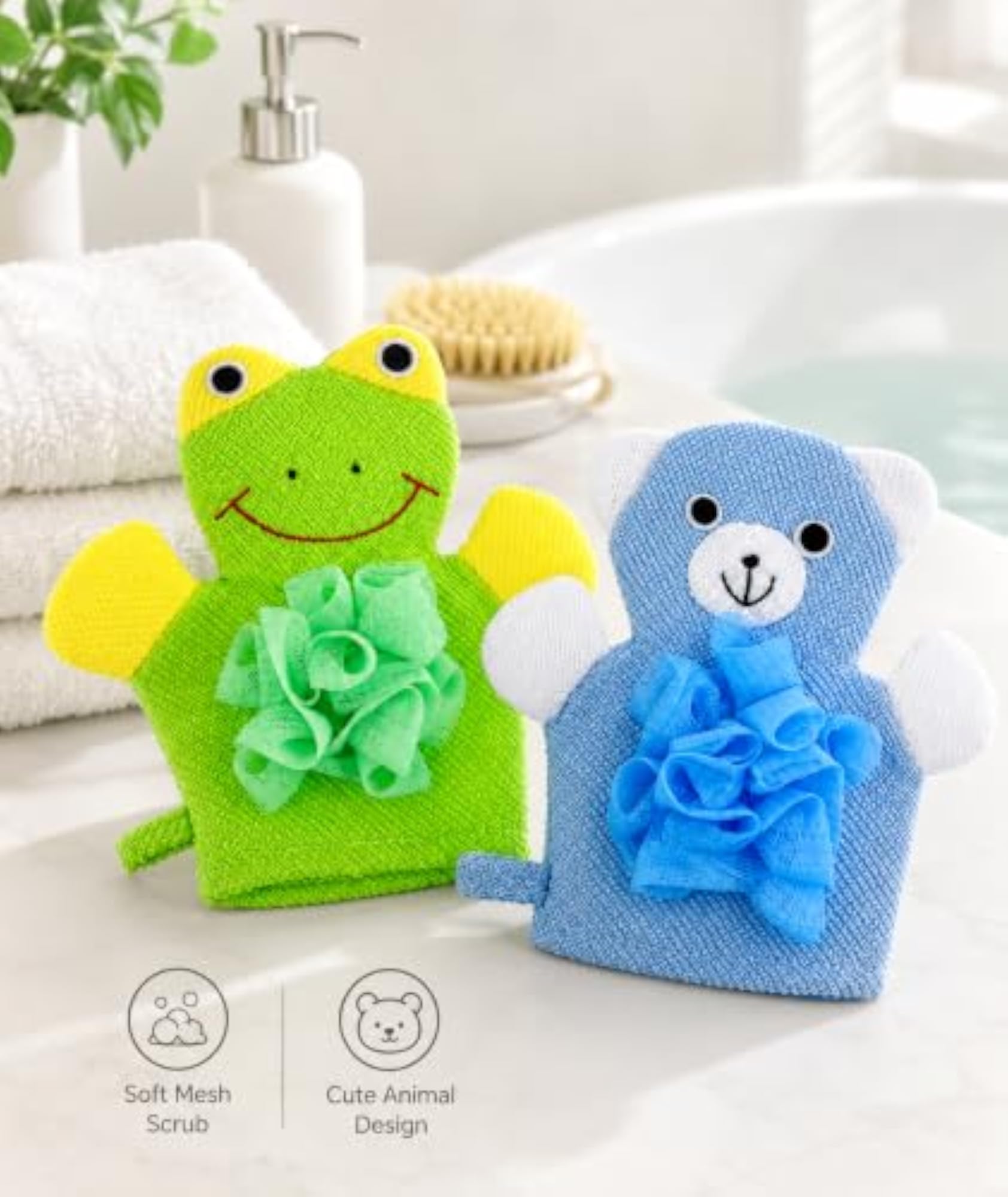 2PCS Loofah for Bathing