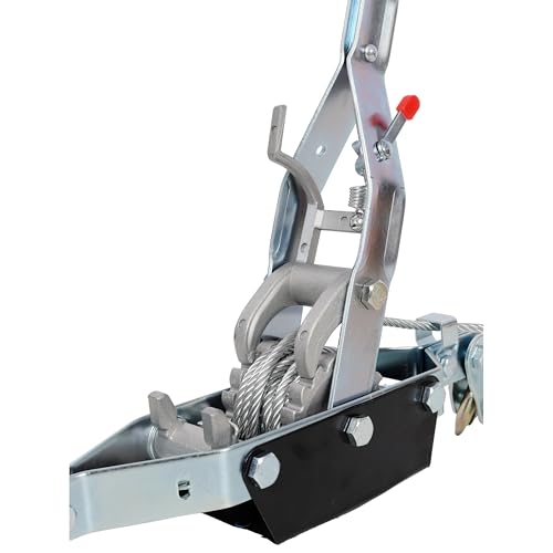 Winche manual resistente 4 toneladas con cable de acero 12ft miniatura 7
