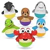 Tub Works® Tub Bobbers™ Bob, Wobble & Float Upright Toddler Bath Toys, 6 Pack | Unique Wobbling Action | Sealed, No Hole Baby Bath Toys | Engaging Bathtub Toys for Kids | Water Table & Baby Pool Play