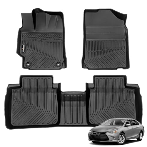 GINOWY-Floor Mats for 2012-2017 Toyota Camry (Gas and Hybrid) LLESEXLEXSESpecial Edition Camry All Weather Car Floor Mats TPE Floor Liners for Toyota Camry Accessories
