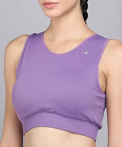 Image of Kobo Medium Impact Slip on Everyday Sports Bra for Women - Lightly-Padded, Non-Wired & High Coverage | Lined Cups with Removable Inserts (Imported)