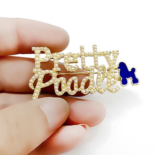 Fashion SIGMA GAMMA RHO Sorority Letter Pretty Poodle Brooch Pin for SGR Girls3