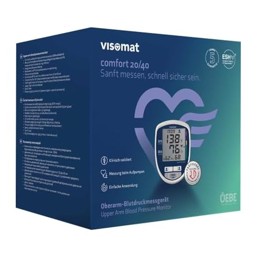 visomat 24046 comfort 20/40 - Blutdruckmessgerät Oberarm zur sanften Messung des Blutdruck schon während des Aufpumpens