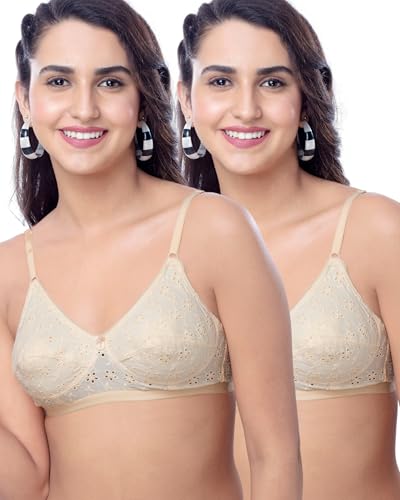 Image of Brida Italia Women's Cotton Minimizer Saree Bra - Full Coverage, Comfortable Wear