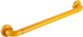 LYDSB Barra de Apoyo para Ducha, Acero Inoxidable 304, Antideslizante, para Personas Mayores, con Mango de Seguridad, Color Amarillo, 60 cm