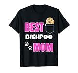 Sorprende a tu ser querido cuando salgas a comer o en una fiesta. El diseño muestra lo importante que es una mamá para un cachorro Bichpoo. Llévalo al parque cuando vayas a dar un paseo para mostrar a tus amigos lo orgulloso que estás de tu cachorro. Muestra a tu veterinario o marido en Navidad.