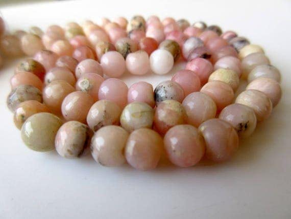 Perles en opale rose naturelle 6-7mm pour fabriquer des bijoux personnalisés