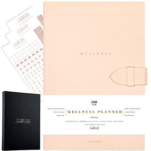 Scribble & Dot® Daily Planner | Day a Page Undated Planner | Designed using Positive Psychology to Help you Mindfully Plan and Schedule Your Day. Goal planner, Productivity & Wellness - 3 months