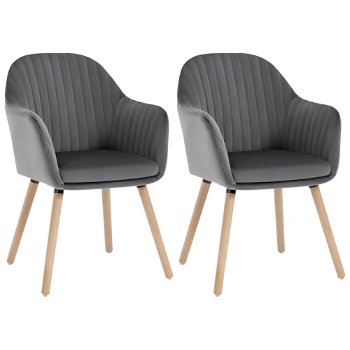 WOLTU Esszimmerstühle 2er Set, für Schlafzimmer Küche Wohnzimmer, Küchenstühle gepolstert mit...