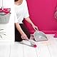 Kleeneze KL062390EU platzsparendes Handpan- und Bürstenset, grau/rosa, weicher Griff, perfekt für Staub, Schmutz und Krümel, Ideal Für Die Meisten Harten Oberflächen, für die Haushaltsreinigung
