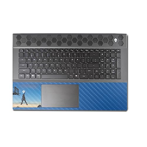 Image of MightySkins Carbon Fiber Skin Compatible with Alienware M18 R1 (2023) Full Wrap Kit - Moon Dunk | Protective, Durable Textured Carbon Fiber Finish | Easy to Apply & Change Styles | Made in The USA