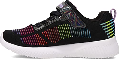 Skechers Tênis infantil unissex BOBS Squad, Preto/Multi, 1.5 Little Kid