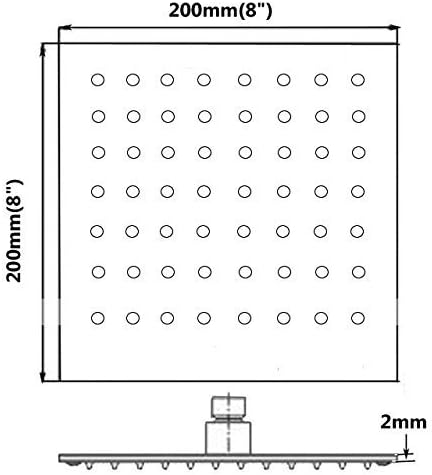 Zuhanyfej szerelési részlet