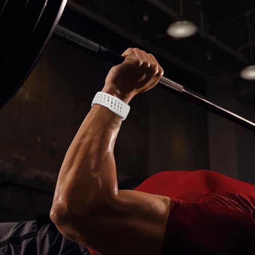 Image of omee Silicone Sport Band Compatible with Whoop 5.0 Band Strap Men Women, Breathable Sport Adjustable Waterproof Replacement Wristbands Straps for Whoop 5.0 Silicone Bands