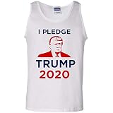 I Pledge Donald Trump 2020 Campaign Tank Top for Republicans White