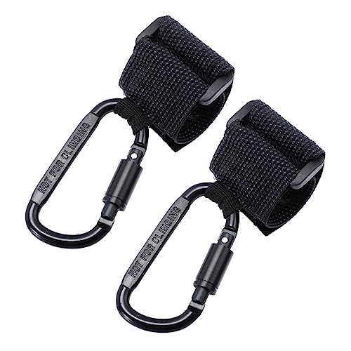 BESTonZON Stroller Hooks Clips 2pcs Stroller Hanger Bag Holder Pushchair Hooks Organizer Extra Storage for Diaper Bags