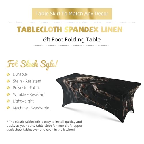 Nappe araignée élastique 1.8m nappe élasthanne infroissable buffet - 6