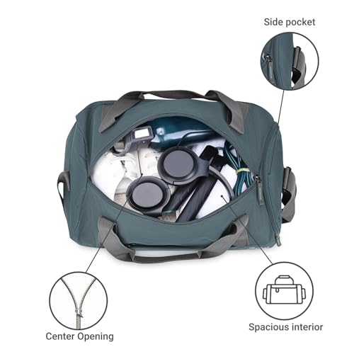 Image of VIP Totonto - S03 Set of 3 (Cabin+Medium+Large) Trolley Bag, Cm | TSA | 8 Wheels | 3 Year International Warranty | Blue and Three Grey Skybags Duffle Bags